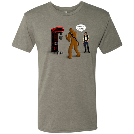 T-Shirts Venetian Grey / Small Punch It Chewie Men's Triblend T-Shirt