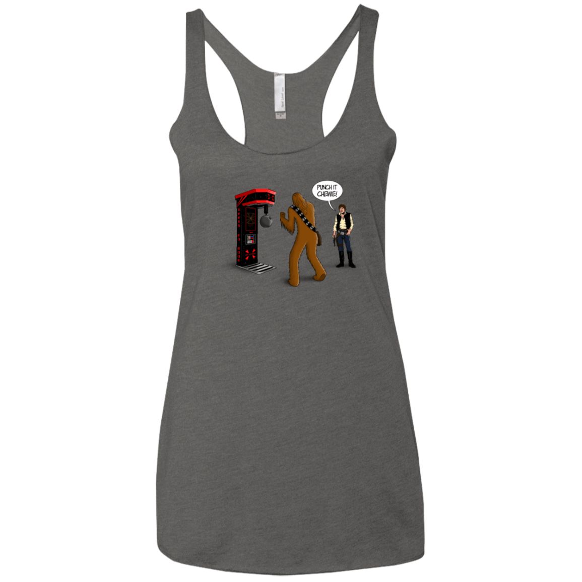 T-Shirts Premium Heather / X-Small Punch It Chewie Women's Triblend Racerback Tank