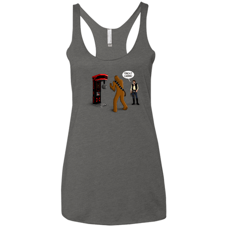 T-Shirts Premium Heather / X-Small Punch It Chewie Women's Triblend Racerback Tank