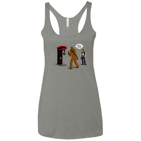T-Shirts Venetian Grey / X-Small Punch It Chewie Women's Triblend Racerback Tank
