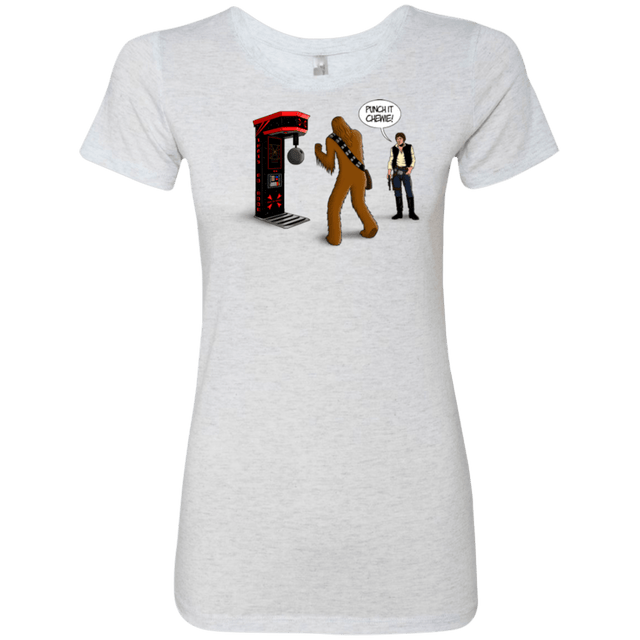 T-Shirts Heather White / Small Punch It Chewie Women's Triblend T-Shirt