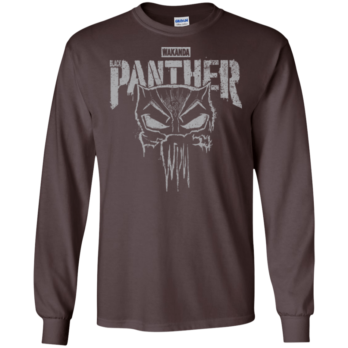 T-Shirts Dark Chocolate / S Punish Enemies Of Wakanda Men's Long Sleeve T-Shirt