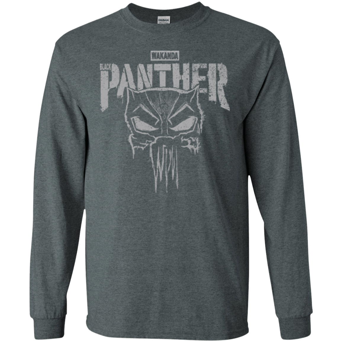 T-Shirts Dark Heather / S Punish Enemies Of Wakanda Men's Long Sleeve T-Shirt