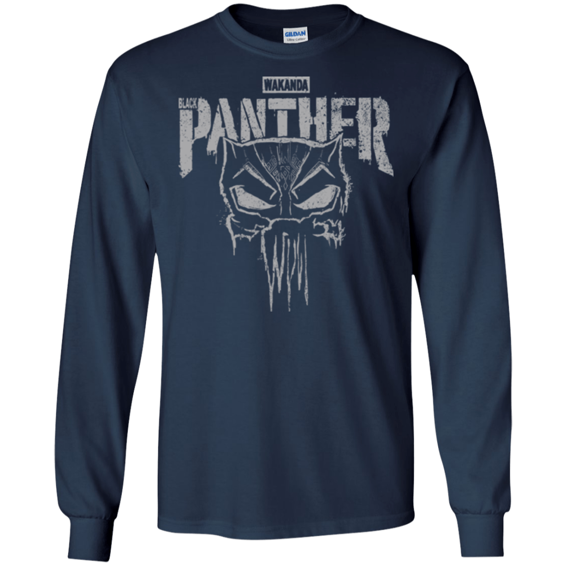 T-Shirts Navy / S Punish Enemies Of Wakanda Men's Long Sleeve T-Shirt