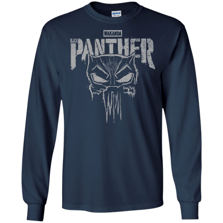 T-Shirts Navy / S Punish Enemies Of Wakanda Men's Long Sleeve T-Shirt