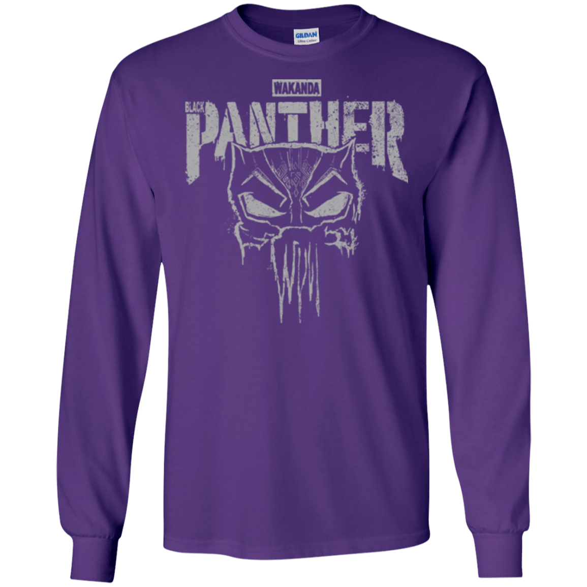 T-Shirts Purple / S Punish Enemies Of Wakanda Men's Long Sleeve T-Shirt