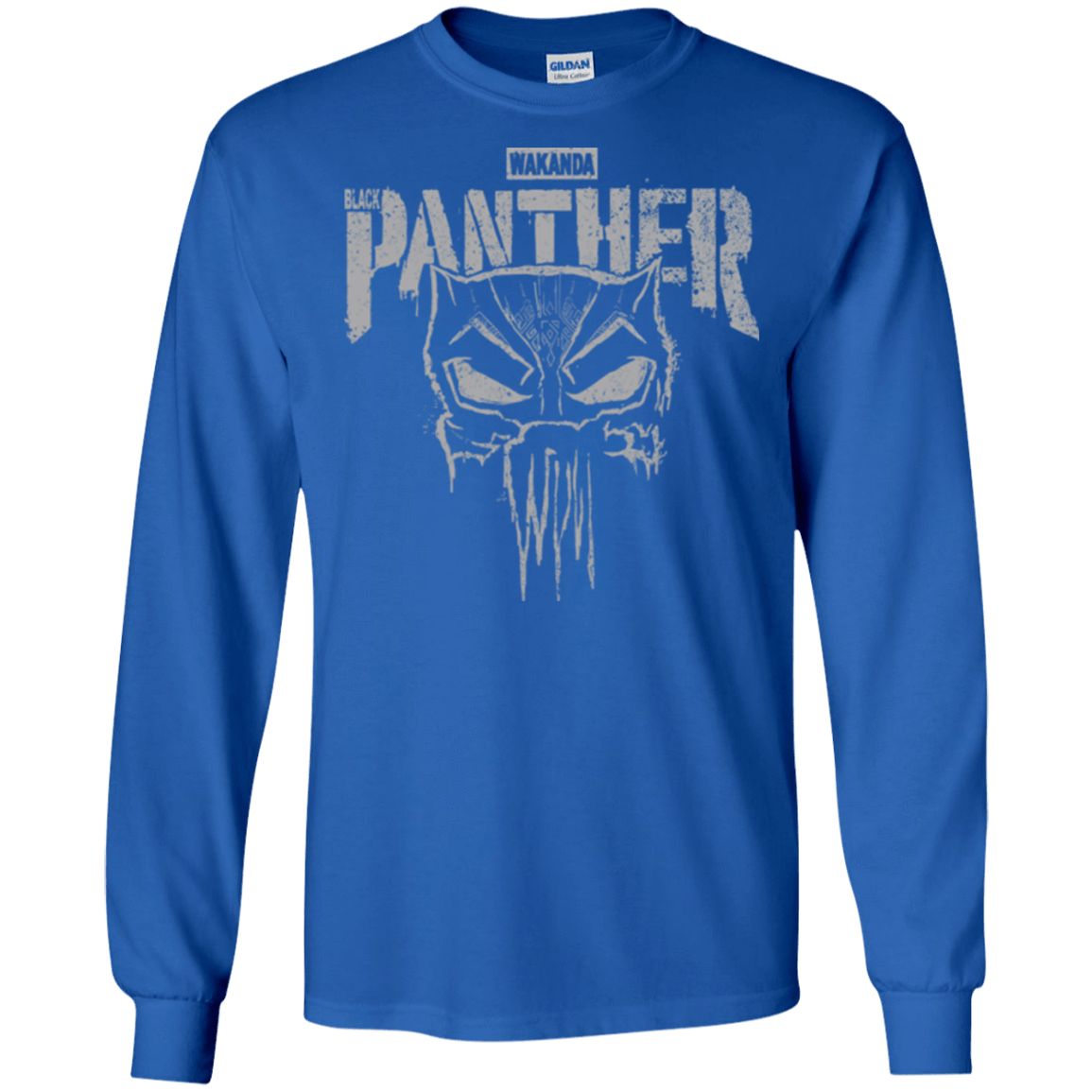 T-Shirts Royal / S Punish Enemies Of Wakanda Men's Long Sleeve T-Shirt