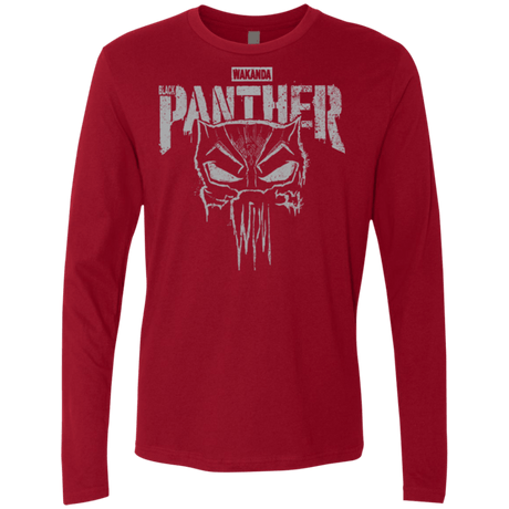 T-Shirts Cardinal / S Punish Enemies Of Wakanda Men's Premium Long Sleeve