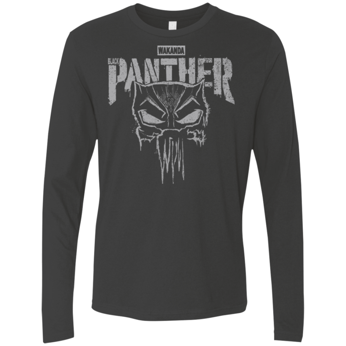 T-Shirts Heavy Metal / S Punish Enemies Of Wakanda Men's Premium Long Sleeve