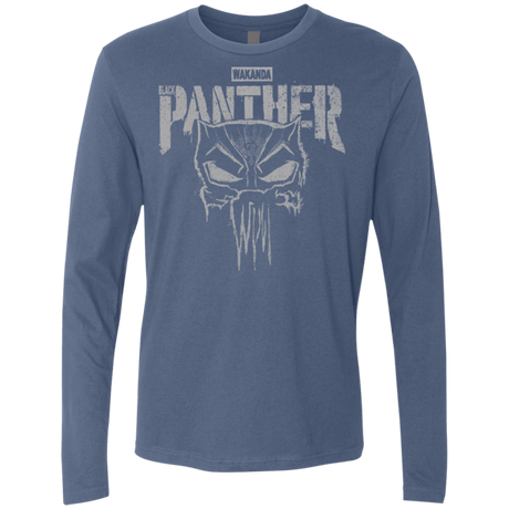 T-Shirts Indigo / S Punish Enemies Of Wakanda Men's Premium Long Sleeve