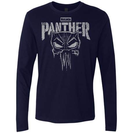 T-Shirts Midnight Navy / S Punish Enemies Of Wakanda Men's Premium Long Sleeve