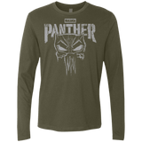 T-Shirts Military Green / S Punish Enemies Of Wakanda Men's Premium Long Sleeve