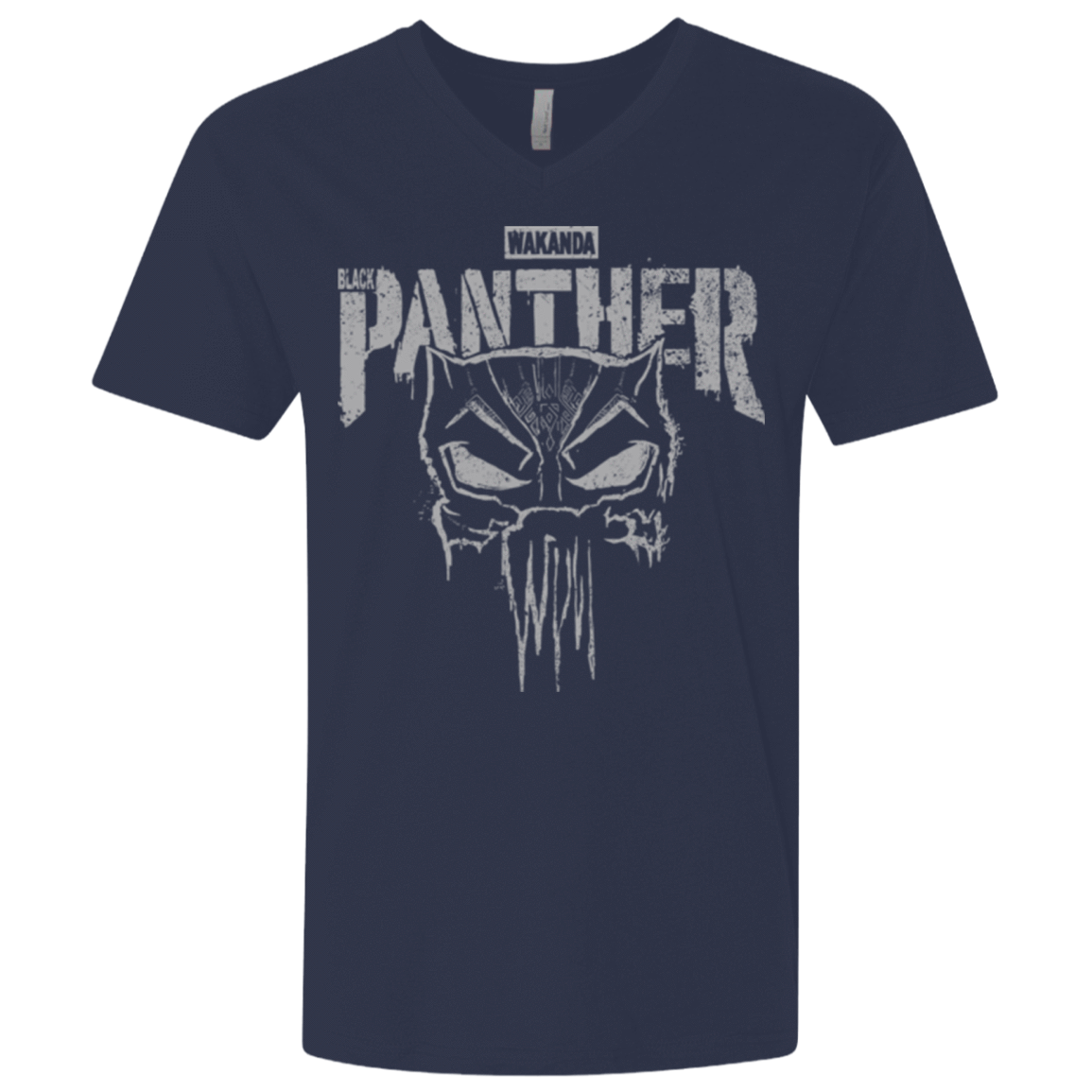 T-Shirts Midnight Navy / X-Small Punish Enemies Of Wakanda Men's Premium V-Neck