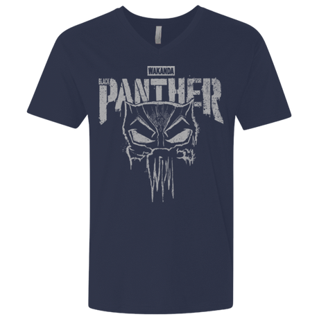 T-Shirts Midnight Navy / X-Small Punish Enemies Of Wakanda Men's Premium V-Neck