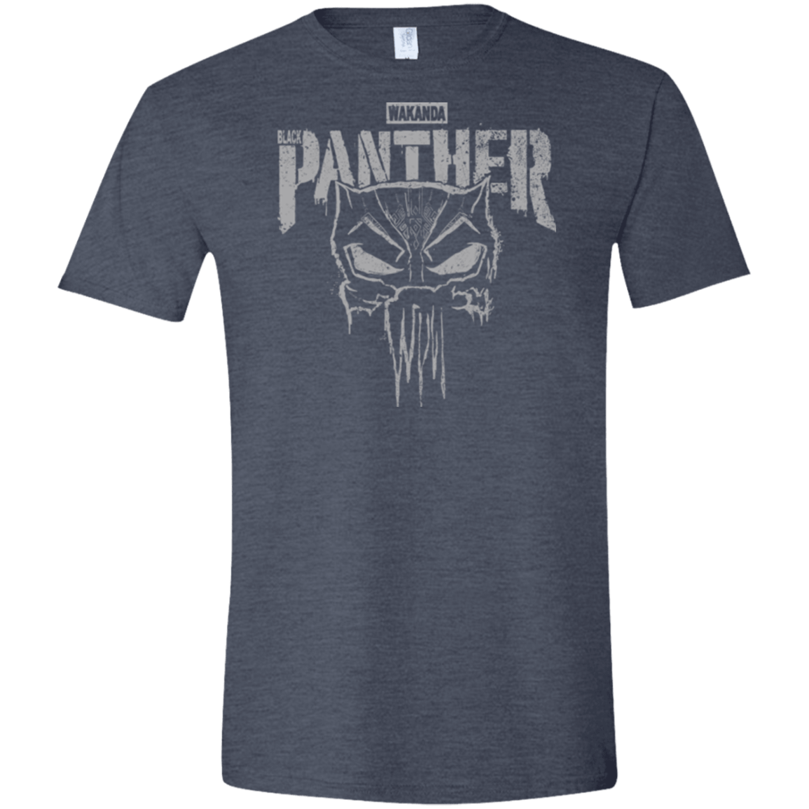 T-Shirts Heather Navy / S Punish Enemies Of Wakanda Men's Semi-Fitted Softstyle