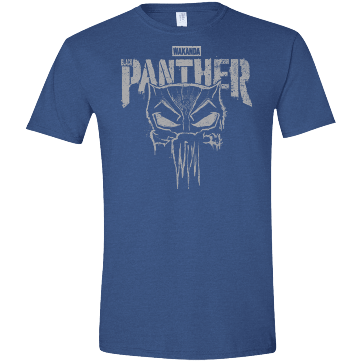 T-Shirts Heather Royal / X-Small Punish Enemies Of Wakanda Men's Semi-Fitted Softstyle