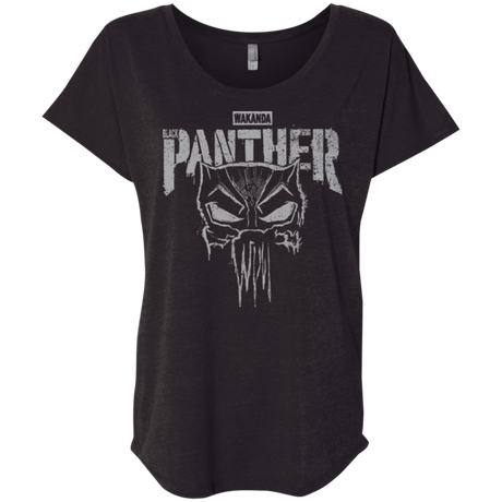 T-Shirts Vintage Black / X-Small Punish Enemies Of Wakanda Triblend Dolman Sleeve
