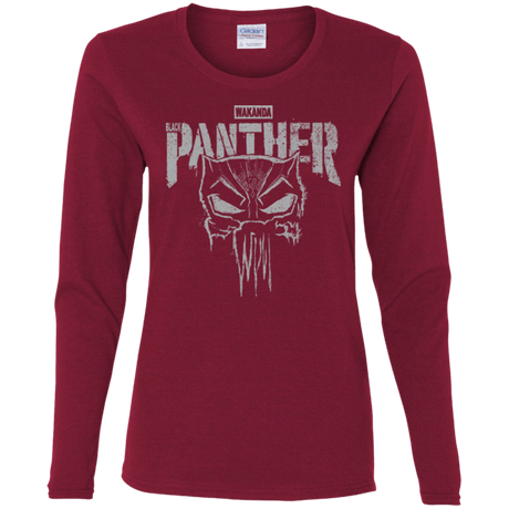 T-Shirts Cardinal / S Punish Enemies Of Wakanda Women's Long Sleeve T-Shirt