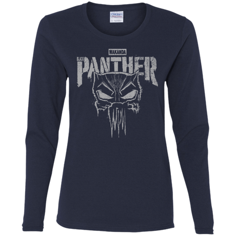 T-Shirts Navy / S Punish Enemies Of Wakanda Women's Long Sleeve T-Shirt