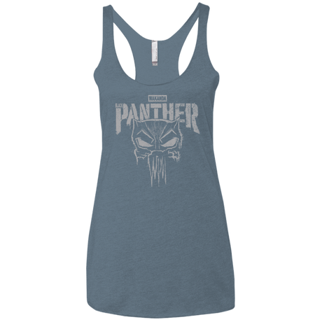 T-Shirts Indigo / X-Small Punish Enemies Of Wakanda Women's Triblend Racerback Tank