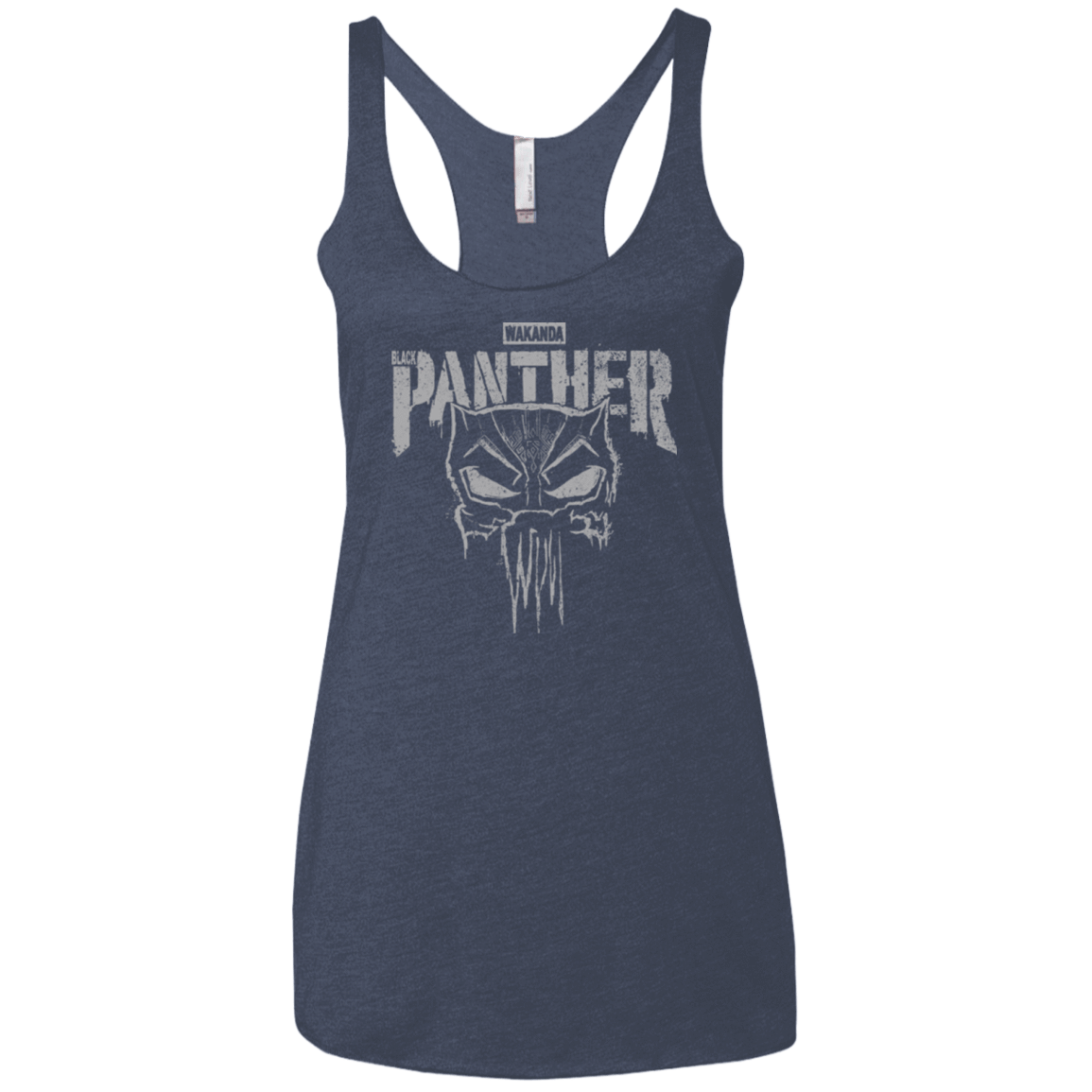 T-Shirts Vintage Navy / X-Small Punish Enemies Of Wakanda Women's Triblend Racerback Tank