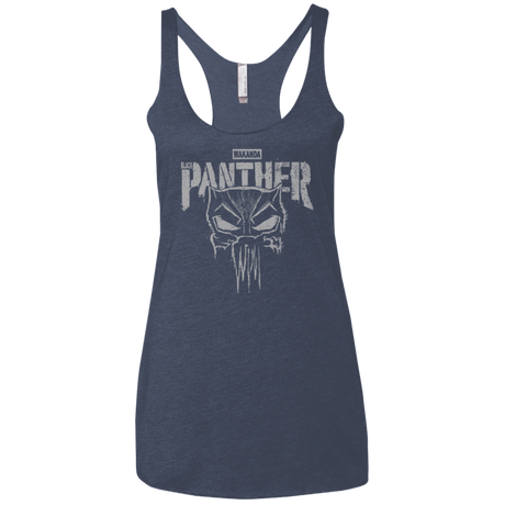 T-Shirts Vintage Navy / X-Small Punish Enemies Of Wakanda Women's Triblend Racerback Tank