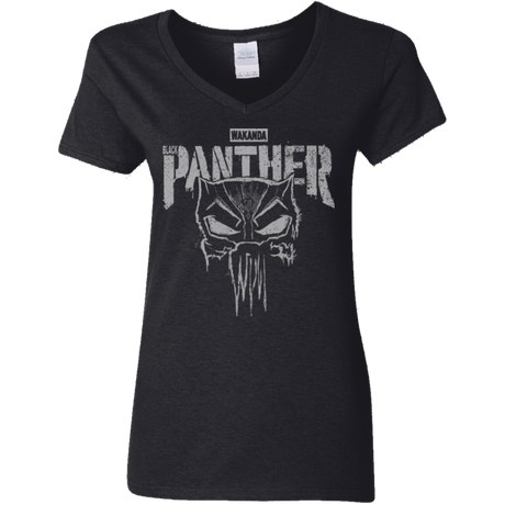 T-Shirts Black / S Punish Enemies Of Wakanda Women's V-Neck T-Shirt