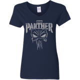 T-Shirts Navy / S Punish Enemies Of Wakanda Women's V-Neck T-Shirt