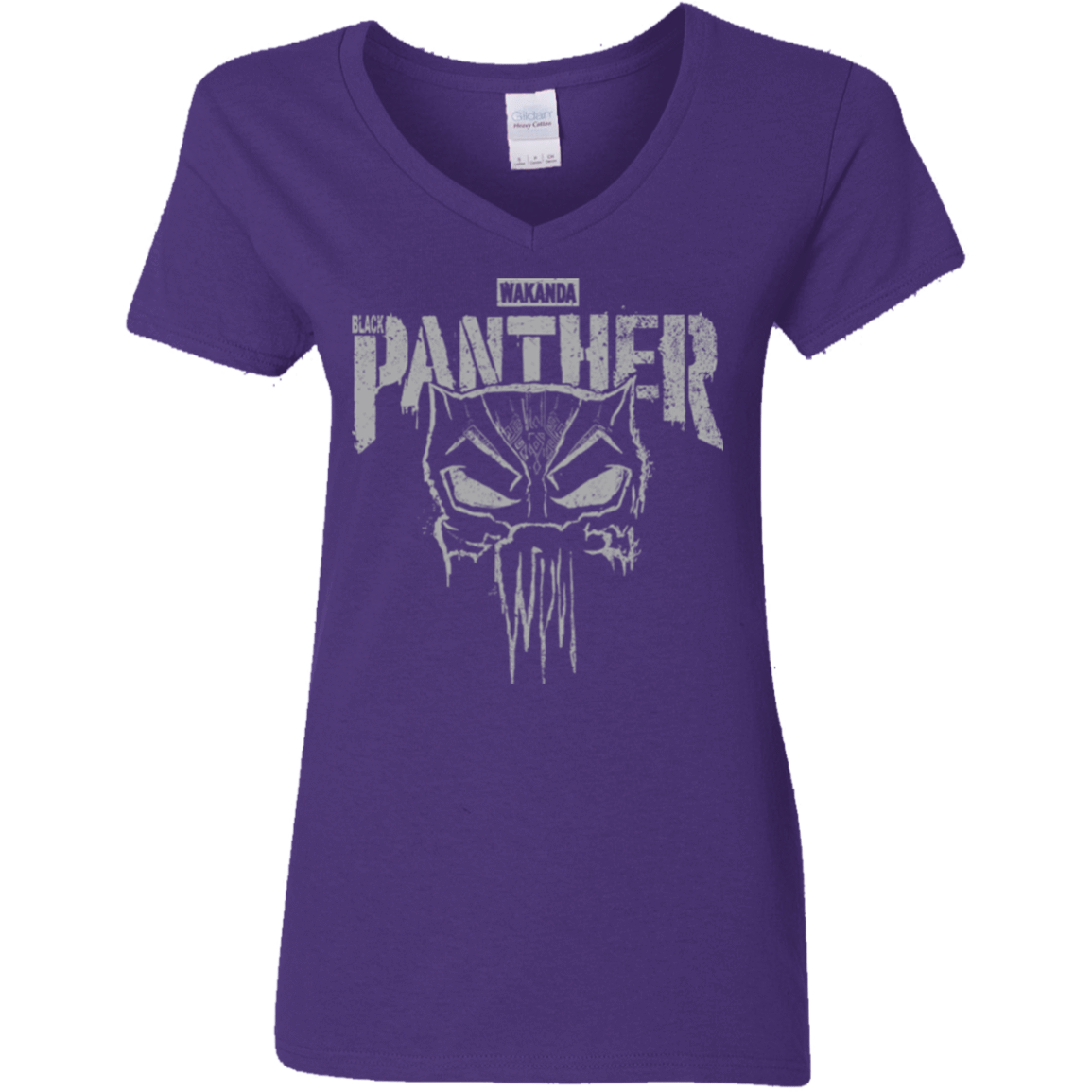 T-Shirts Purple / S Punish Enemies Of Wakanda Women's V-Neck T-Shirt