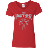 T-Shirts Red / S Punish Enemies Of Wakanda Women's V-Neck T-Shirt