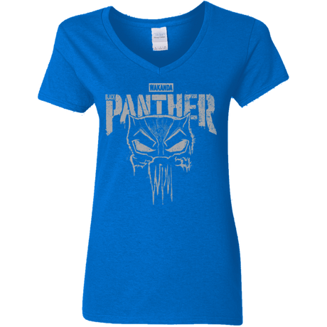 T-Shirts Royal / S Punish Enemies Of Wakanda Women's V-Neck T-Shirt