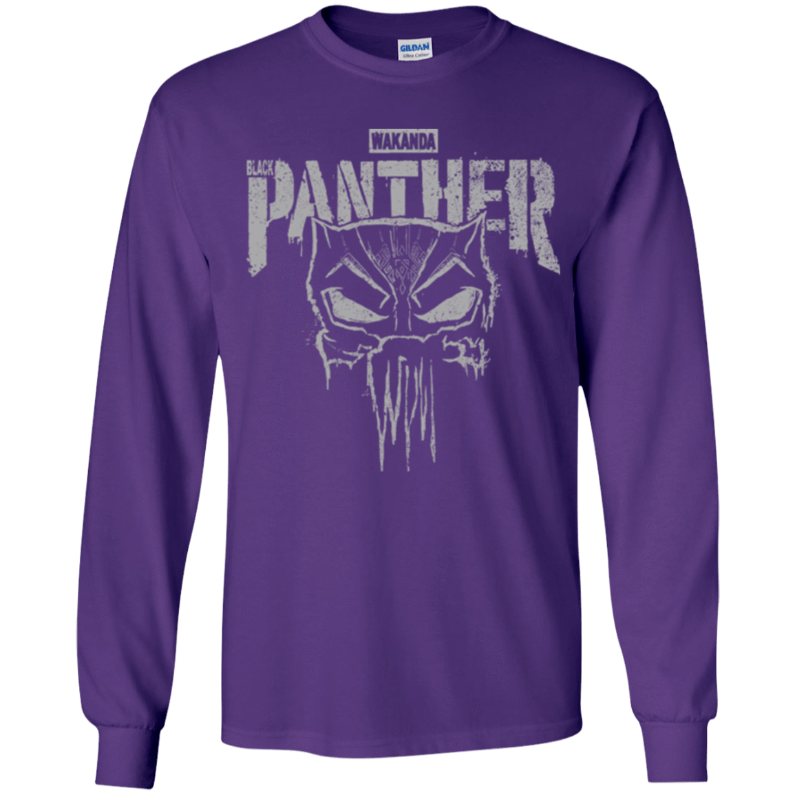 T-Shirts Purple / YS Punish Enemies Of Wakanda Youth Long Sleeve T-Shirt