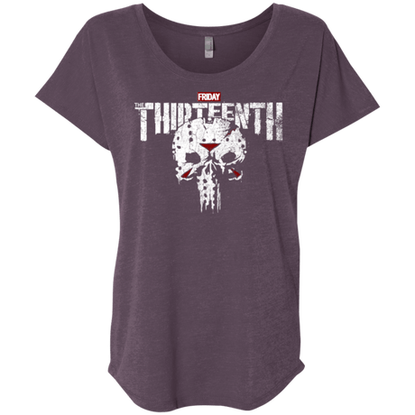 T-Shirts Vintage Purple / X-Small Punish The Campers Triblend Dolman Sleeve