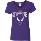 T-Shirts Purple / S Punish The Spider Women's V-Neck T-Shirt