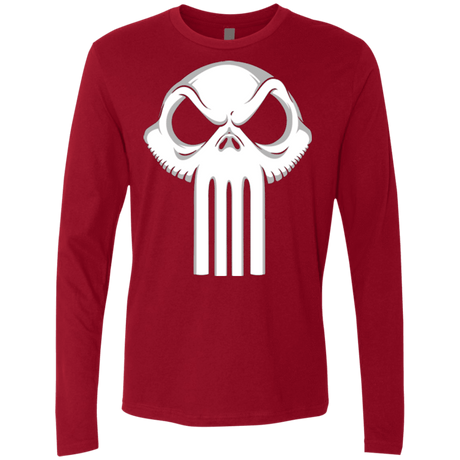 T-Shirts Cardinal / Small Punisher King Men's Premium Long Sleeve