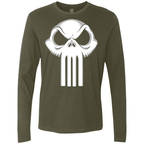 T-Shirts Military Green / Small Punisher King Men's Premium Long Sleeve