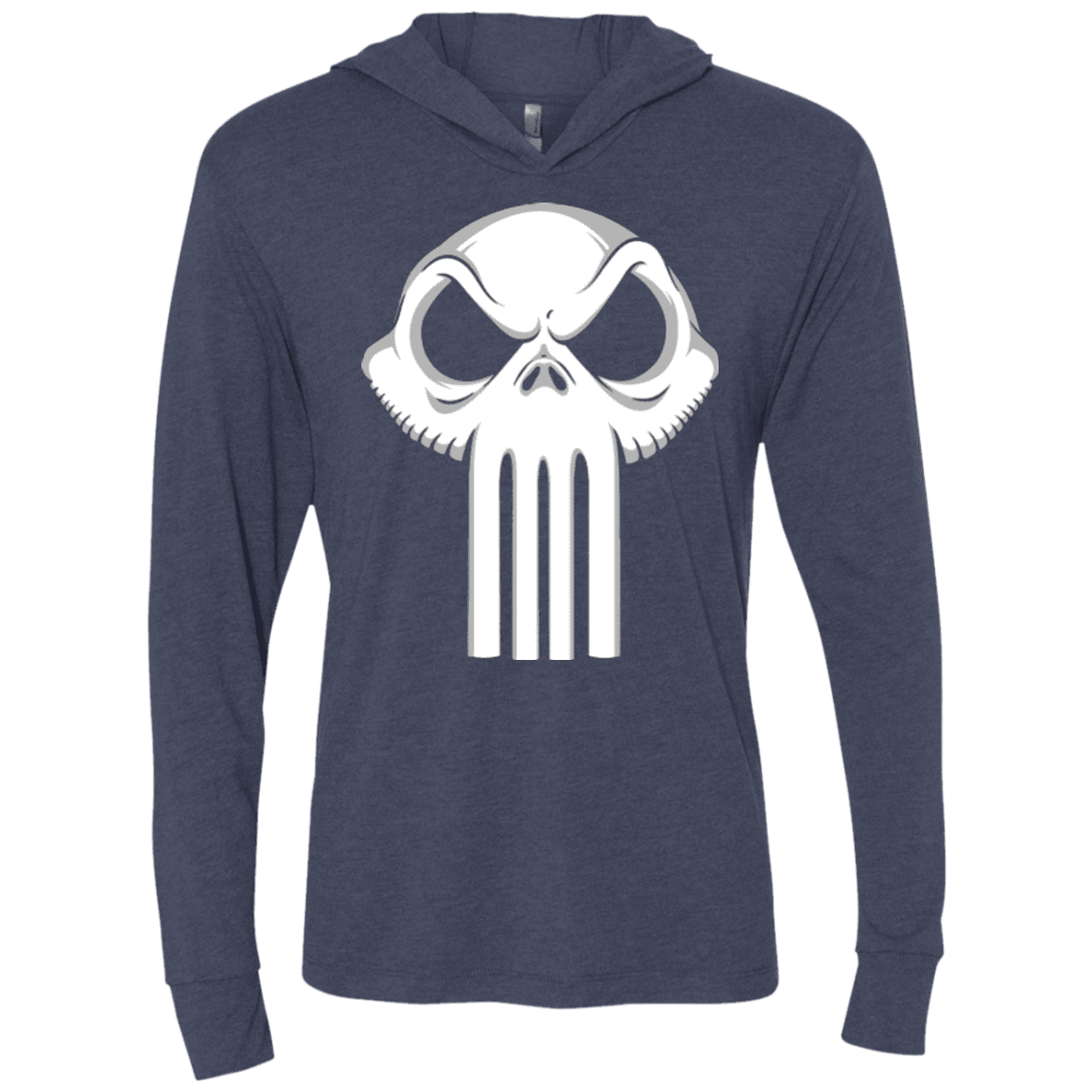 T-Shirts Vintage Navy / X-Small Punisher King Triblend Long Sleeve Hoodie Tee