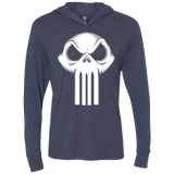T-Shirts Vintage Navy / X-Small Punisher King Triblend Long Sleeve Hoodie Tee