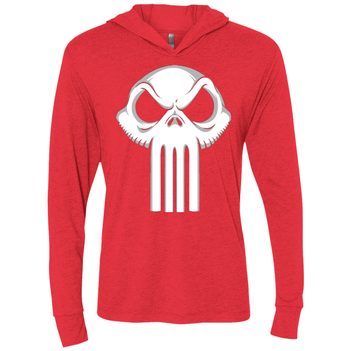 T-Shirts Vintage Red / X-Small Punisher King Triblend Long Sleeve Hoodie Tee