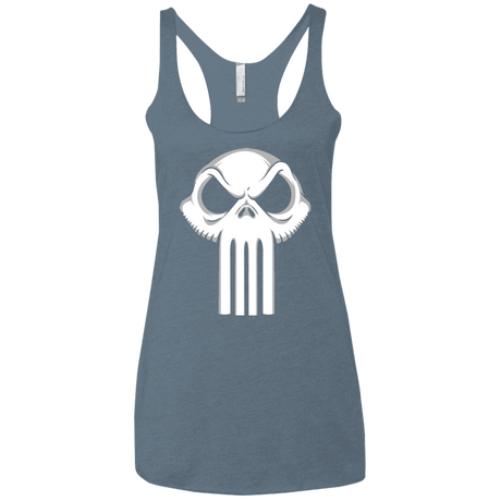 T-Shirts Indigo / X-Small Punisher King Women's Triblend Racerback Tank