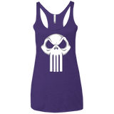 T-Shirts Purple / X-Small Punisher King Women's Triblend Racerback Tank