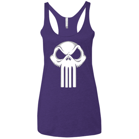 T-Shirts Purple / X-Small Punisher King Women's Triblend Racerback Tank