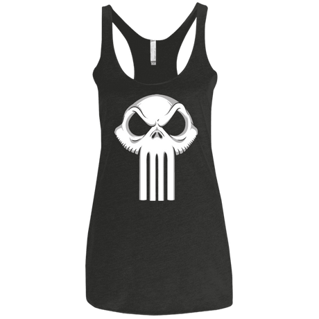 T-Shirts Vintage Black / X-Small Punisher King Women's Triblend Racerback Tank