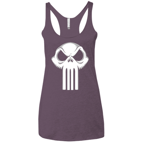 T-Shirts Vintage Purple / X-Small Punisher King Women's Triblend Racerback Tank