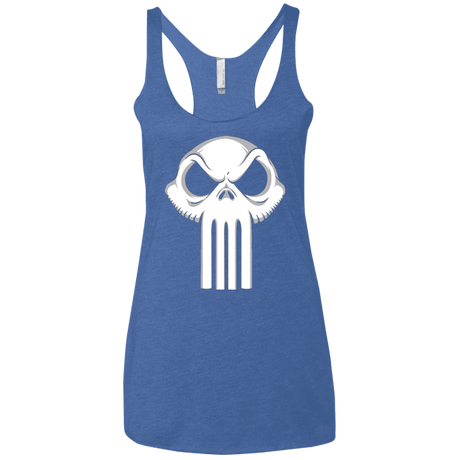 T-Shirts Vintage Royal / X-Small Punisher King Women's Triblend Racerback Tank