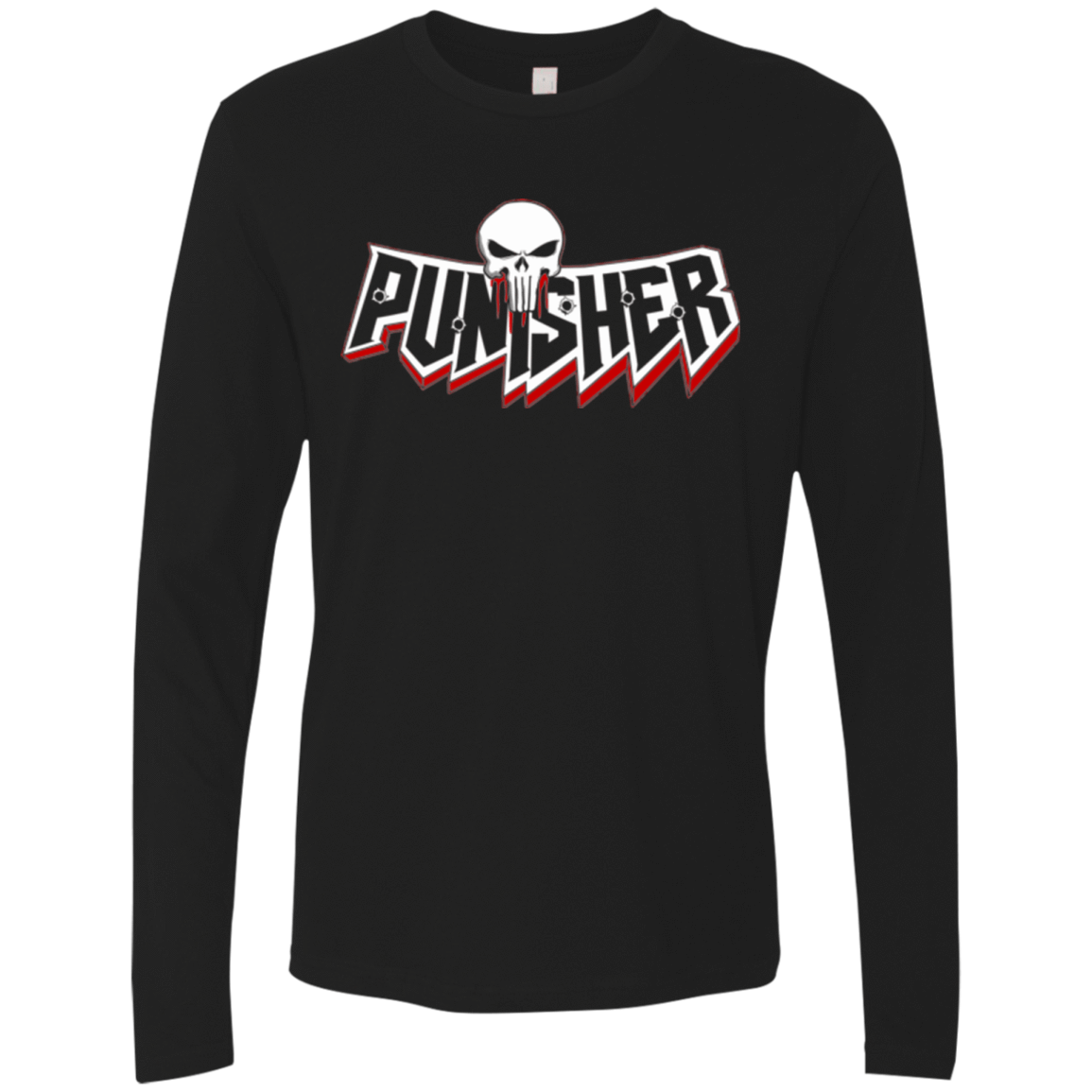T-Shirts Black / Small Punisher Men's Premium Long Sleeve