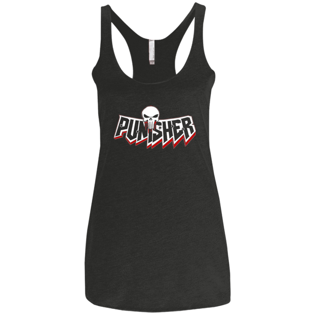 T-Shirts Vintage Black / X-Small Punisher Women's Triblend Racerback Tank