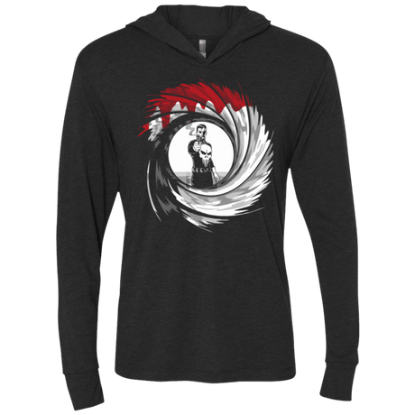 T-Shirts Vintage Black / X-Small Punishment Shot Triblend Long Sleeve Hoodie Tee