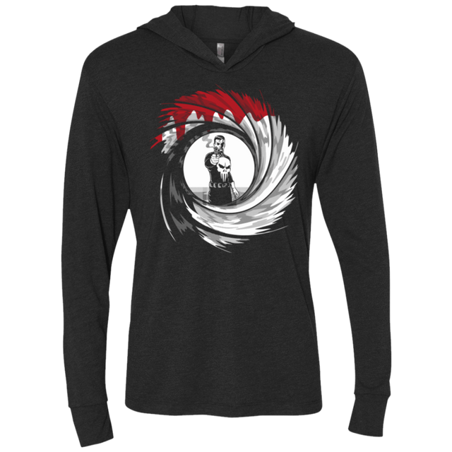 T-Shirts Vintage Black / X-Small Punishment Shot Triblend Long Sleeve Hoodie Tee