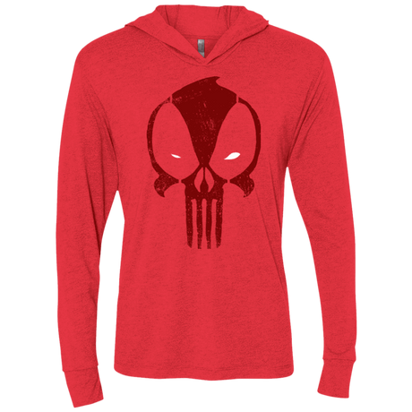 T-Shirts Vintage Red / X-Small Punishpool Triblend Long Sleeve Hoodie Tee